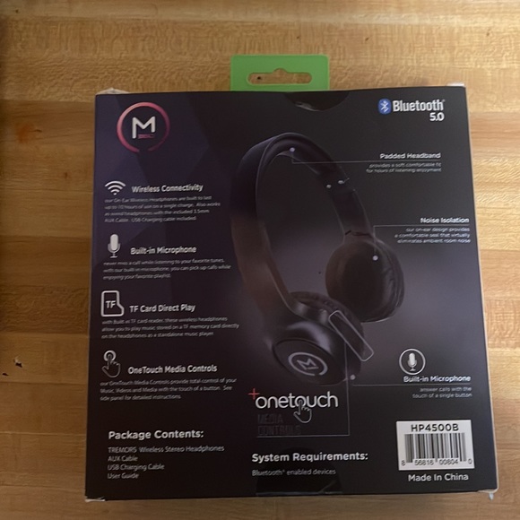 Morpheus Tremors Wireless Headphones with Built-In Microphone - Picture 2 of 6